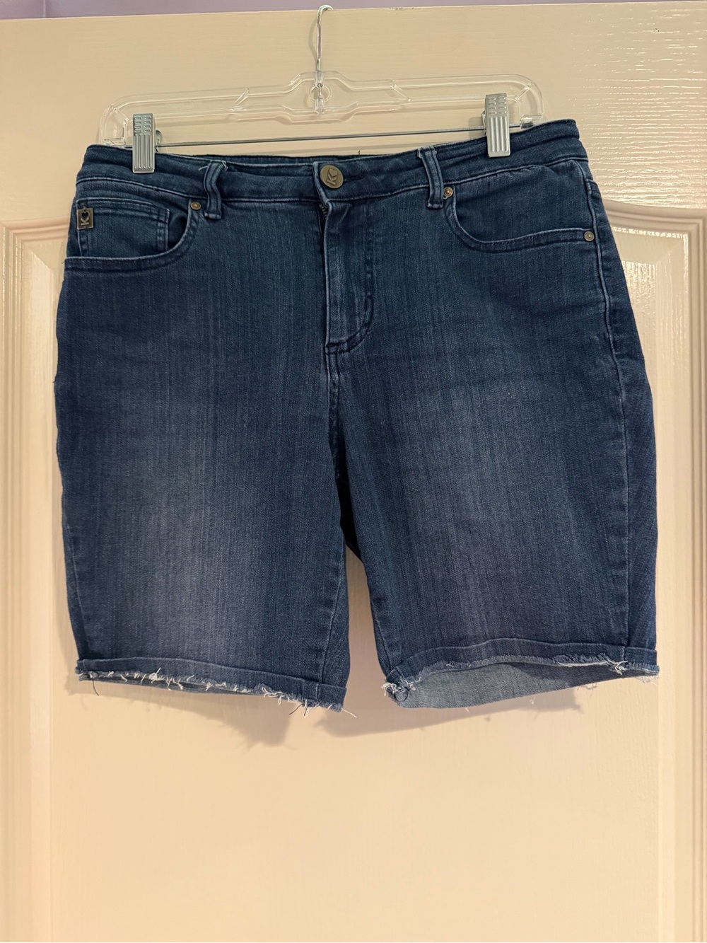 Modal Women’s 10 Dark Blue Denim Shorts Belle by Kim Gravel